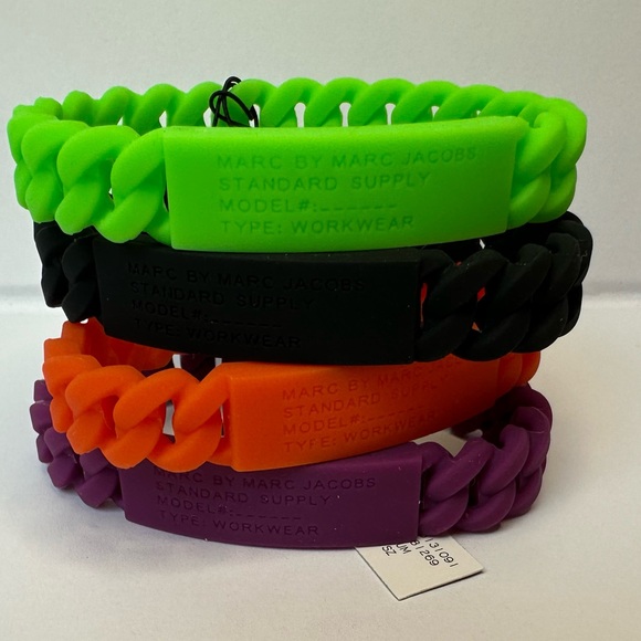 Marc by Marc Jacobs Bracelet Set of 4 Halloween Colors NWT - Picture 5 of 6